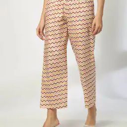 Women Chevrons Print Straight Pants-picture-10