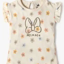 Girl Floral Print Regular Fit Crew-Neck T-Shirt-image-76