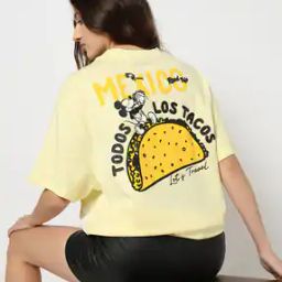 yousta Women Graphic Print Oversized Crew-Neck T-Shirt-picture-3
