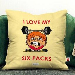 Typographic Print Cushion Cover 12" x 12"-9