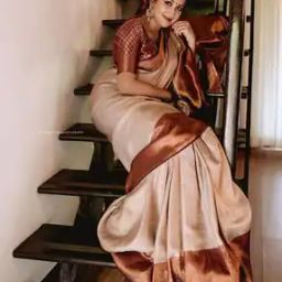 Women Banarasi Silk Saree with Contrast Border -image-54