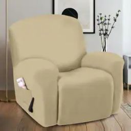 Stretchable Single Seater Recliner Cover with Patch Pocket-image-51
