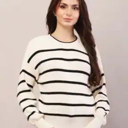 Women Stripes Pullover-image-91