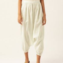 High-Rise Harem Pants with Elasticated Waist-image-44