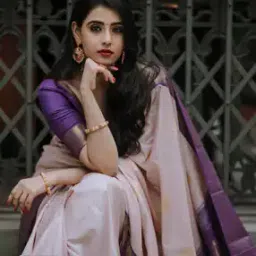 Women Woven Zari Saree with Contrast Border-picture-49