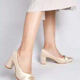Women Embroidered Slip-On Chunky Heeled Sandals-8