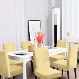 Set of 6 Stretchable Chair Covers-32