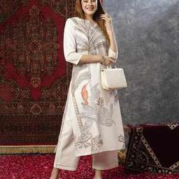 WomenStraight Kurta Set-image-2