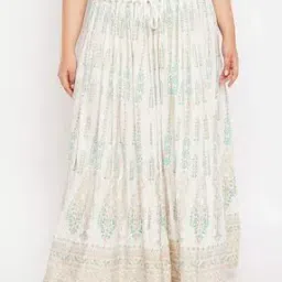 Floral Print Flared Skirt-picture-39