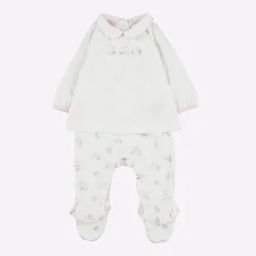 Rabbit Print Twofer with Peter Pan Collar-image-2