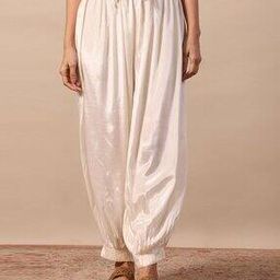 Women Salwar Pants with Drawstrings Waist-image-45