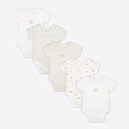 Pack of 5 Printed Bodysuit-picture-27