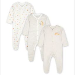 Pack of 3 Printed Sleepsuits-picture-14