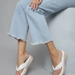 Women T-Strap Flip-Flops with Flat Heels-image-3