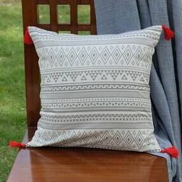 Geometric Print Cushion Cover 16"x16"-23