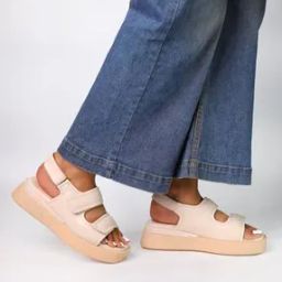 Women Slingback Platform Sandals with Velcro Closure-picture-6