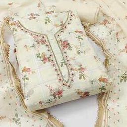 Women Floral Unstitched Dress Material-image-33