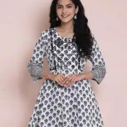 Printed A-line Kurta-image-19
