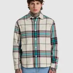 snitch Men Checked Regular Fit Shacket-picture-35