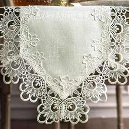 Lace Border Dining Table Runner 70" x 15"-image-24
