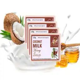 Pack of 4 Organic Coconut Milk Honey Soaps-19