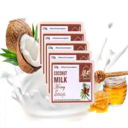 Pack of 5 Organic Coconut Milk Honey Soaps-17