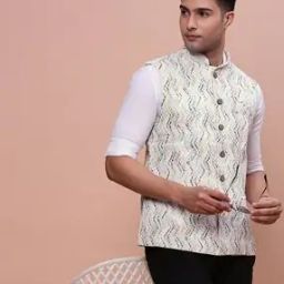 Men Embellished Slim Fit Nehru Jacket-picture-25
