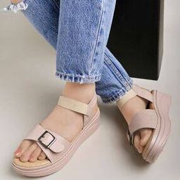 Women Open-Toe Singback Platform Sandals-image-61