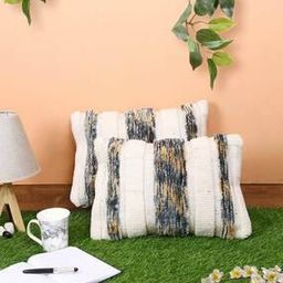Set of 2 Geometric Pattern Pillow Covers 12" x 18"-6