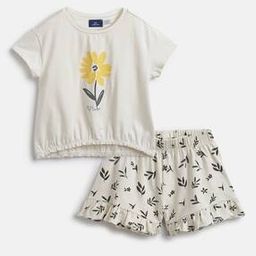 Floral Print Top with Shorts Set-image-43