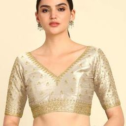 Women Embroidery Back-Open Blouse-picture-18