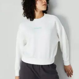 Women Typographic Print Regular Fit Round-Neck Sweatshirt-image-81
