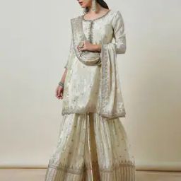 Women Embellished Straight Kurta Set-image-34