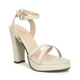 Strappy Heeled Sandals with Buckle Closure-30