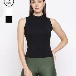 WomenPack of 3 Cut and Sew Seam Camisole-image-85