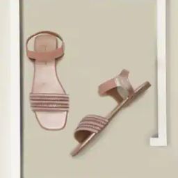 Women Slingback Sandals with Braided Strap-image-1