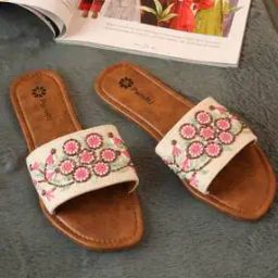 Women Flip-Flops with Canvas Upper-image-16