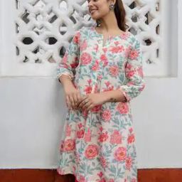 Floral Print A-Line Tunic-image-53
