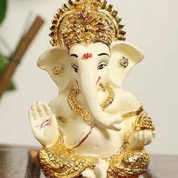 Resin Shree Ganesh Murti Idol Showpiece-image-97