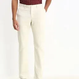 allen solly Men Straight Fit Flat-Front Trousers-picture-18
