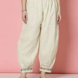 Women Loose Fit Striped Salwar-image-15