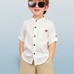 Boys Striped Shirt with Shorts-picture-24