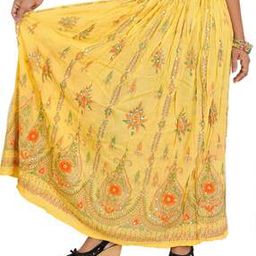 Women Embroidered Flared Skirt-image-3