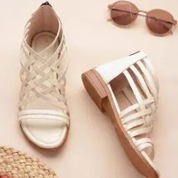 Women Gladiator Flat Sandals with Zip-Fastening-16