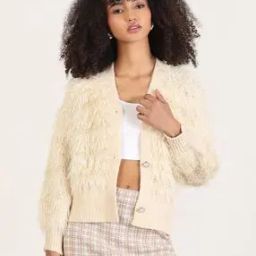 Women Regular Fit Front-Open Shrug-28