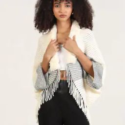 Women Front Open Poncho-image-29