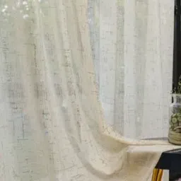 Set of 2 Window Curtains with Tieback and Eyelets-11