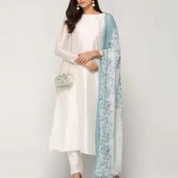 Women Floral Print Straight Kurta with Pants & Dupatta-image-68