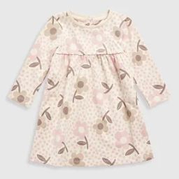 Girls Floral Print Cotton A-Line Dress-image-18