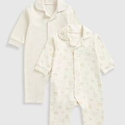 Infants Pack of 2 Printed Cotton Rompers-picture-18